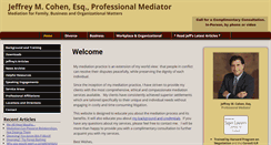 Desktop Screenshot of jcohenmediation.com